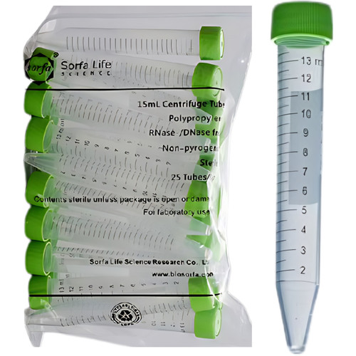 خرید لوله فالکون ۱۵ میلی لیتر ۲۵ عددی sorfa