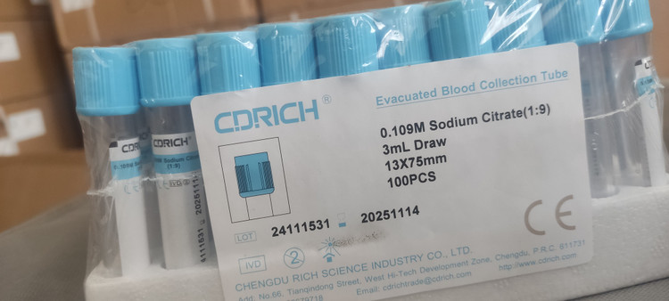 خرید لوله خونگیری وکیوم سدیم سیترات PT-PTT وارداتی