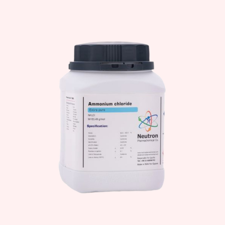خرید آمونیوم کلراید گرید Extra pure وزن یک کیلوگرم