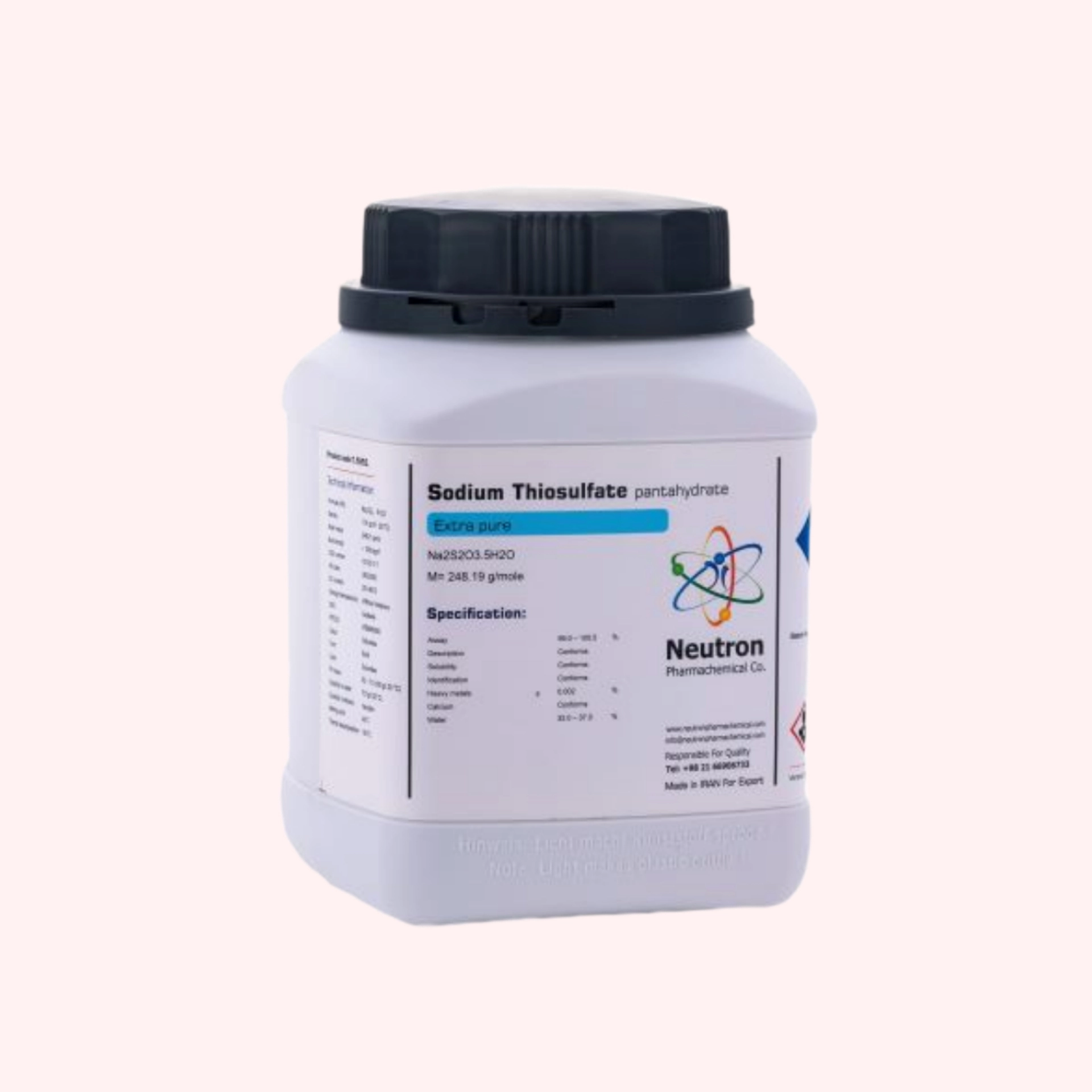 خرید سدیم تیوسولفات گرید Extra pure وزن یک کیلوگرم