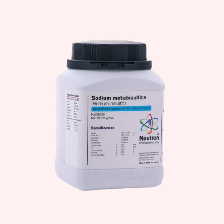خرید سدیم متابی سولفیت گرید Extra pure وزن یک کیلوگرم