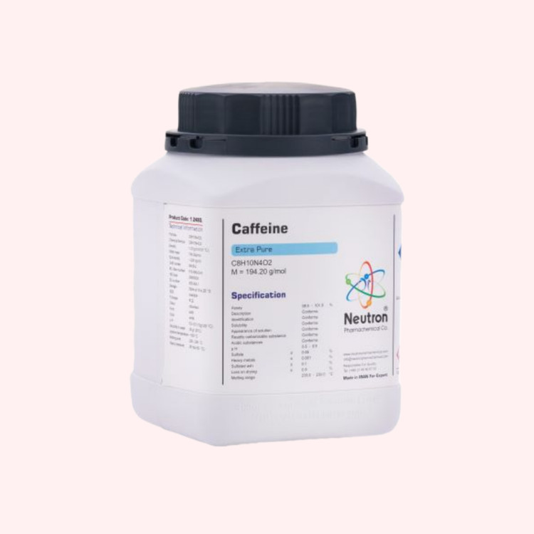 خرید کافئین گرید Extra pure وزن ۵۰۰ گرمی