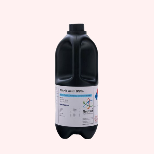 خرید اسید نیتریک ۶۵٪ گرید Extra pure حجم ۲/۵ لیتری پلاستیکی