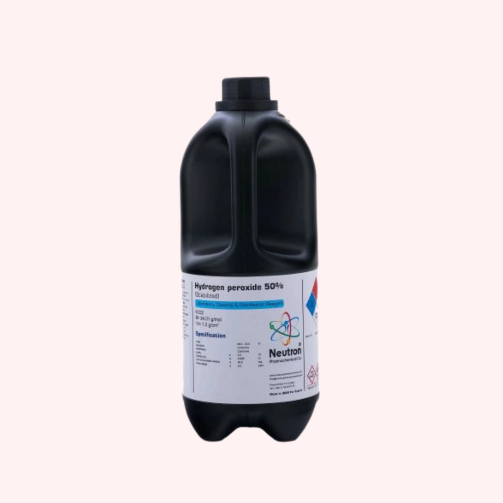 خرید آب اکسیژنه ۳۰-۳۵٪ گرید cleaning حجم یک لیتری پلاستیکی