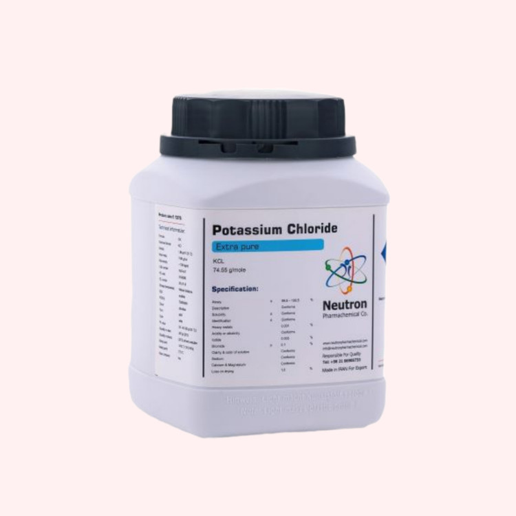 خرید پتاسیم کلراید گرید extra pure وزن یک کیلوگرم