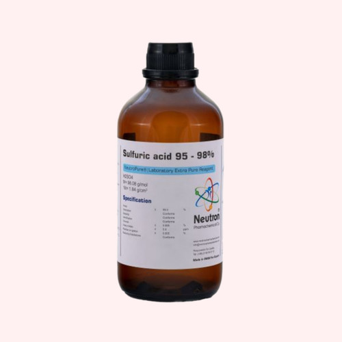 خرید اسید سولفوریک ۹۸٪ گرید Laboratory حجم یک لیتری شیشه ای/ پلاستیکی