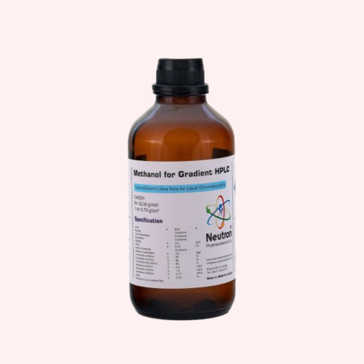 خرید متانول گرید HPLC برند نوترون حجم یک لیتری شیشه ای