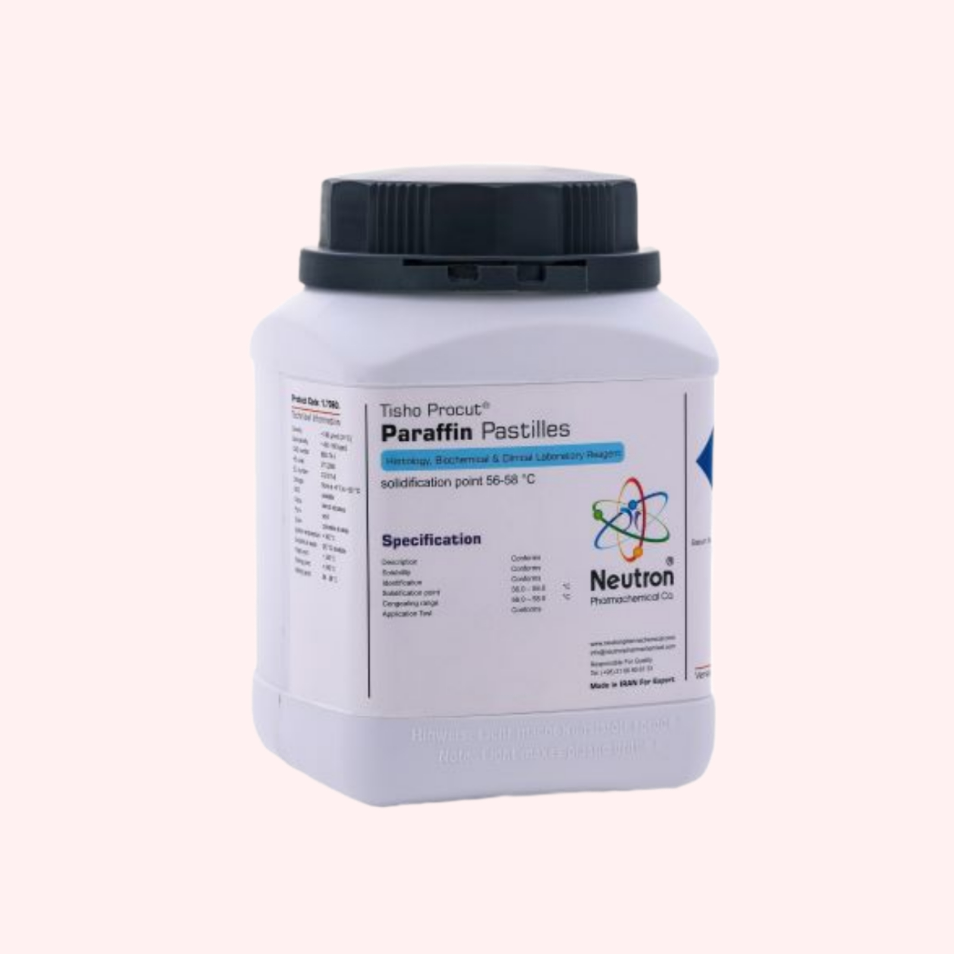 خرید پارافین جامد گرید Histology برند نوترون وزن ۵ کیلوگرم