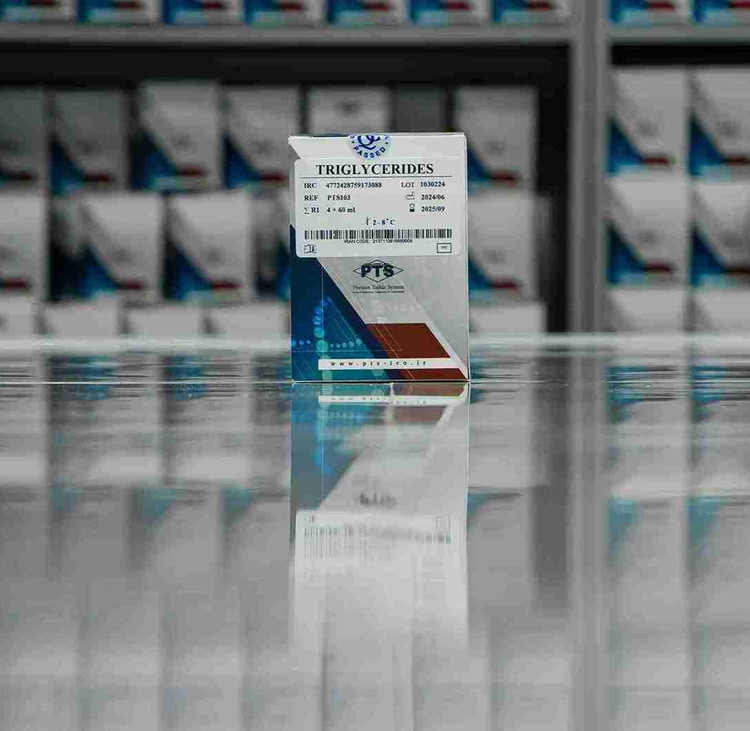 خرید کیت بیوشیمی تری گلیسیرید PTS حجم ۲۴۰ میلی لیتر