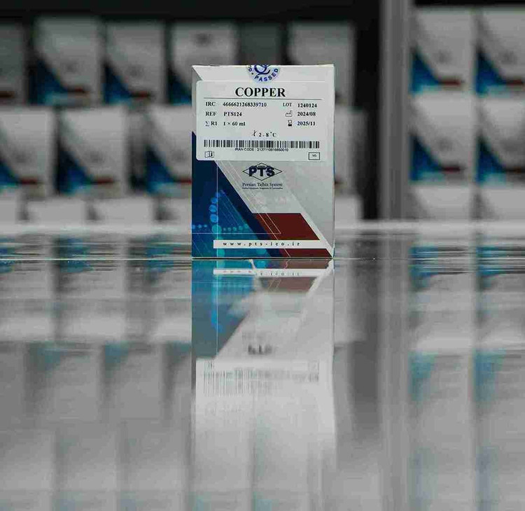 خرید کیت بیوشیمی copper برند PTS حجم ۶۰ میلی
