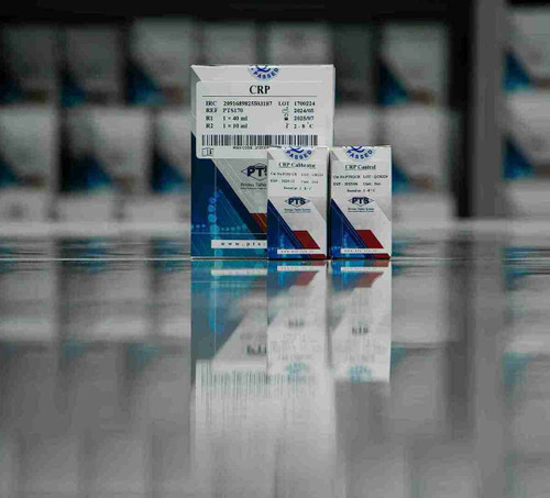 خرید کیت بیوشیمی CRP برند PTS حجم ۵۰ میلی