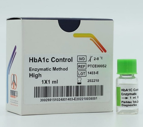 خرید کنترل کیت بیوشیمی HbA1c High پیشتاز طب