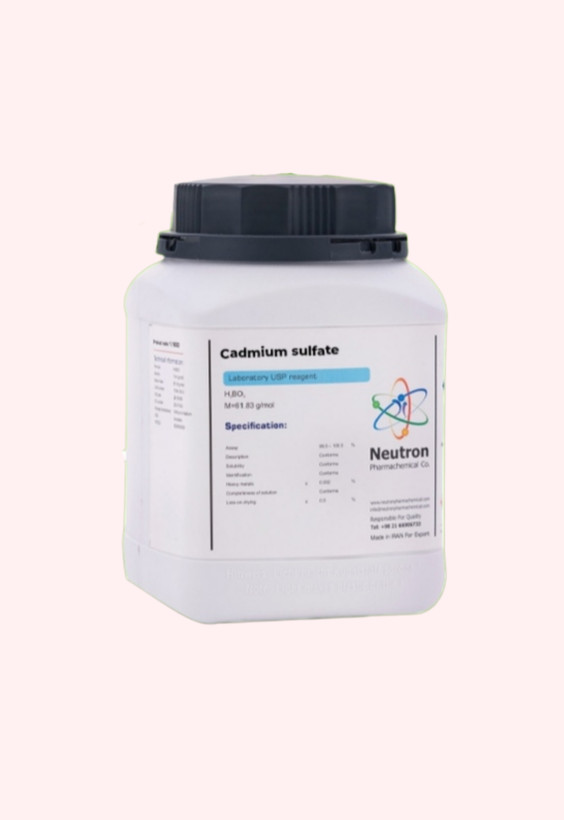 خرید کادمیم سولفات گرید Extra pure برند نوترون وزن ۱۰۰ گرم