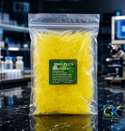 سرسمپلر زرد DNase & RNase free استریل بسته ۱۰۰۰ عددی برند bioplus