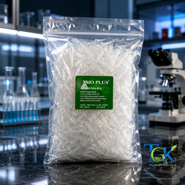 خرید سرسمپلر کریستالی پایه بلند DNase & RNase free استریل بسته ۱۰۰۰ عددی bioplus