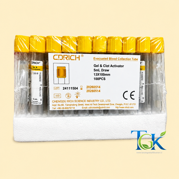 Gel and clot Activator tube 5ml CD RICH