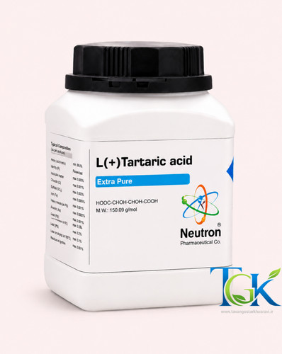 اسید L تارتاریک گرید Extra pure برند نوترون وزن یک کیلوگرم