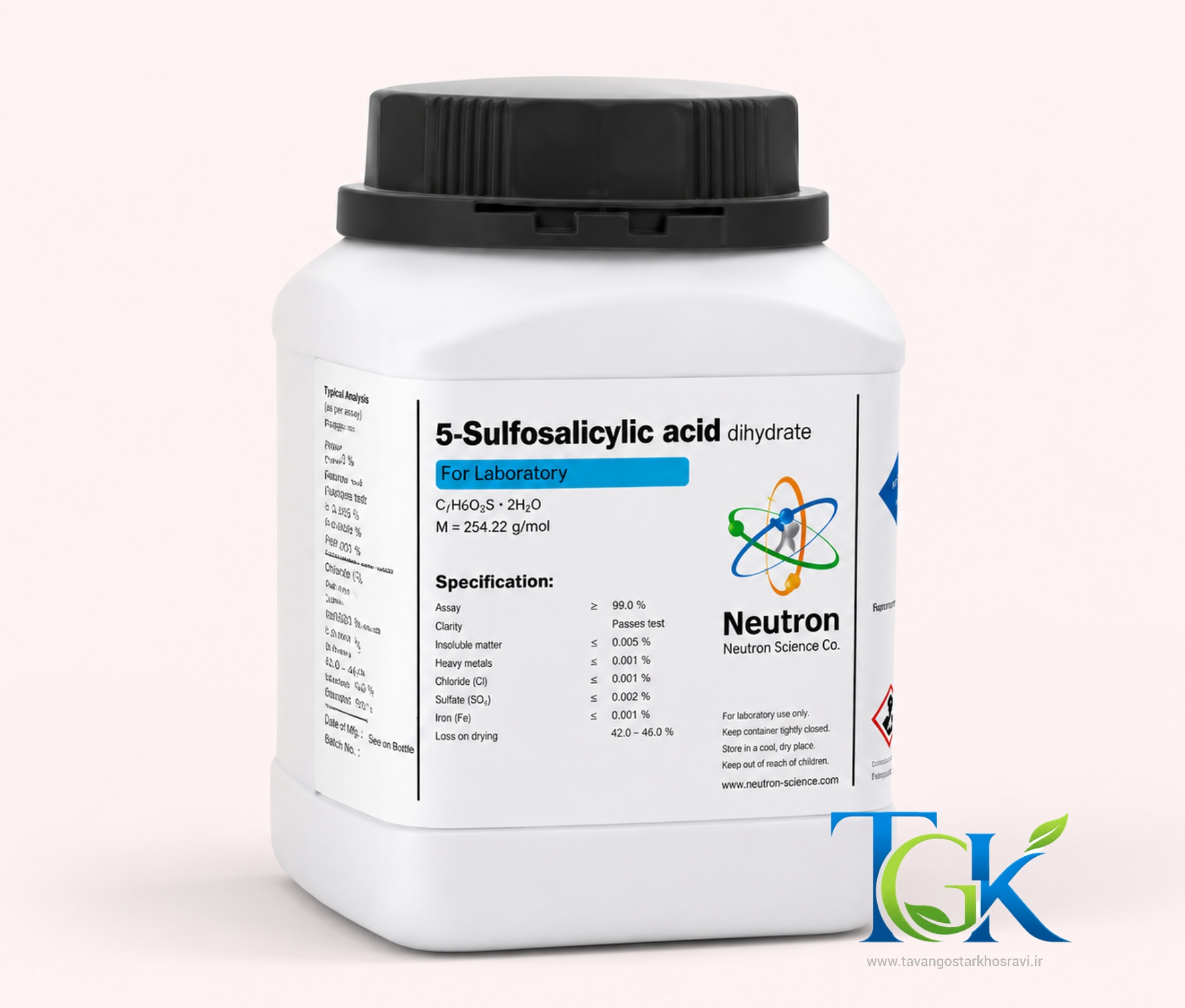 ۵سولفوسالسیلیک اسید گرید Laboratory برند نوترون
