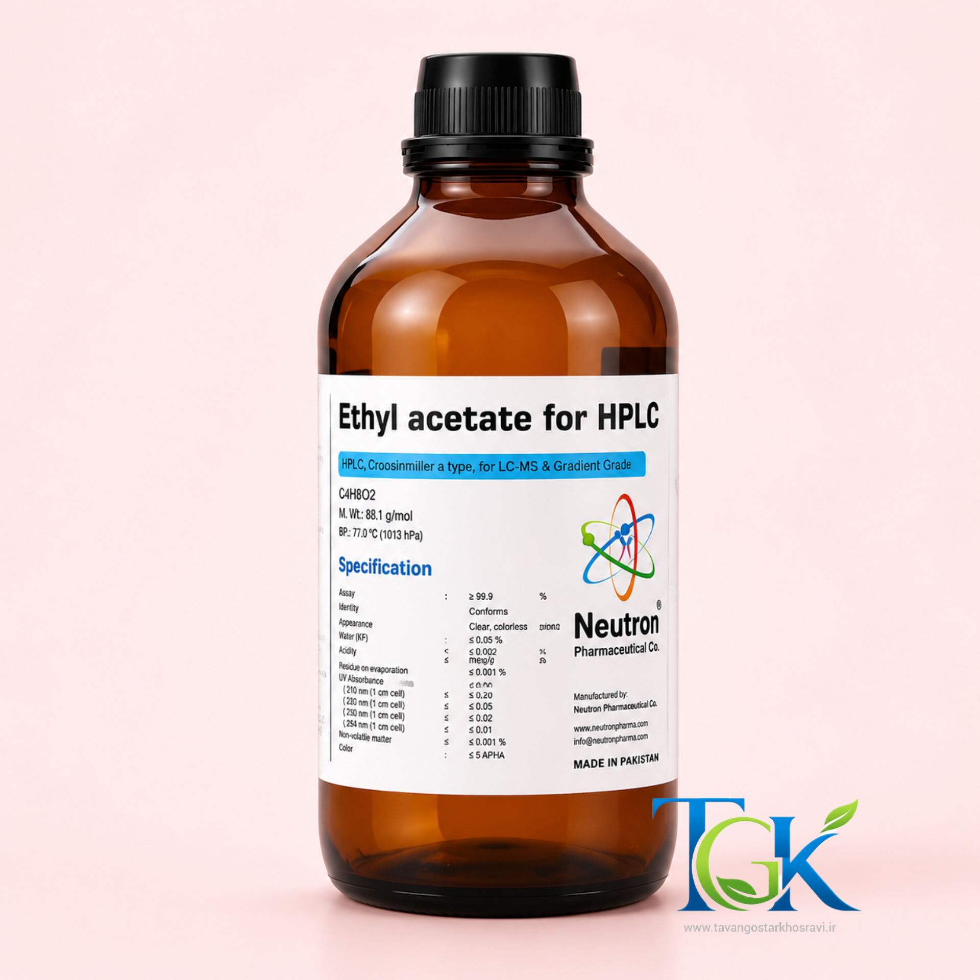 خرید اتیل استات گرید HPLC برند نوترون