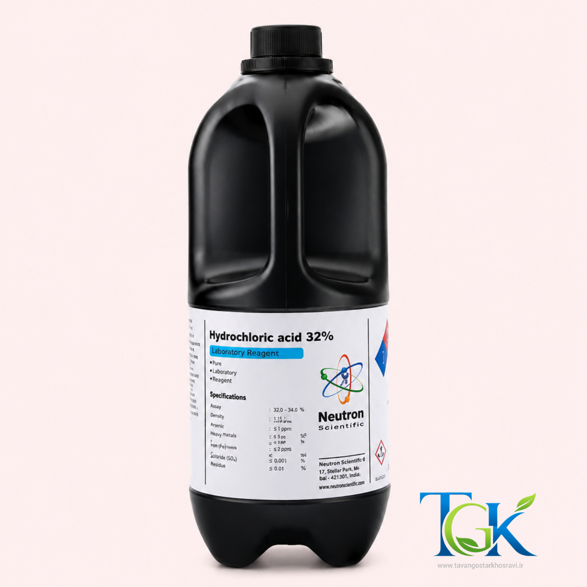 خرید اسید کلریدریک ۳۲٪ گرید BP برند نوترون