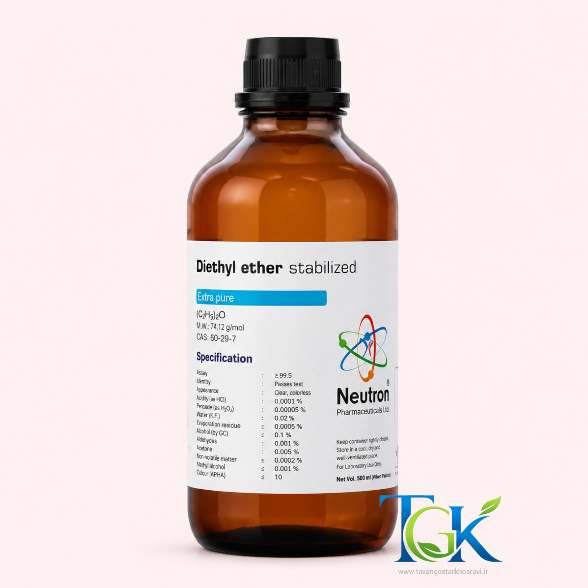 دی اتیل اتر گرید Extra pure برند نوترون
