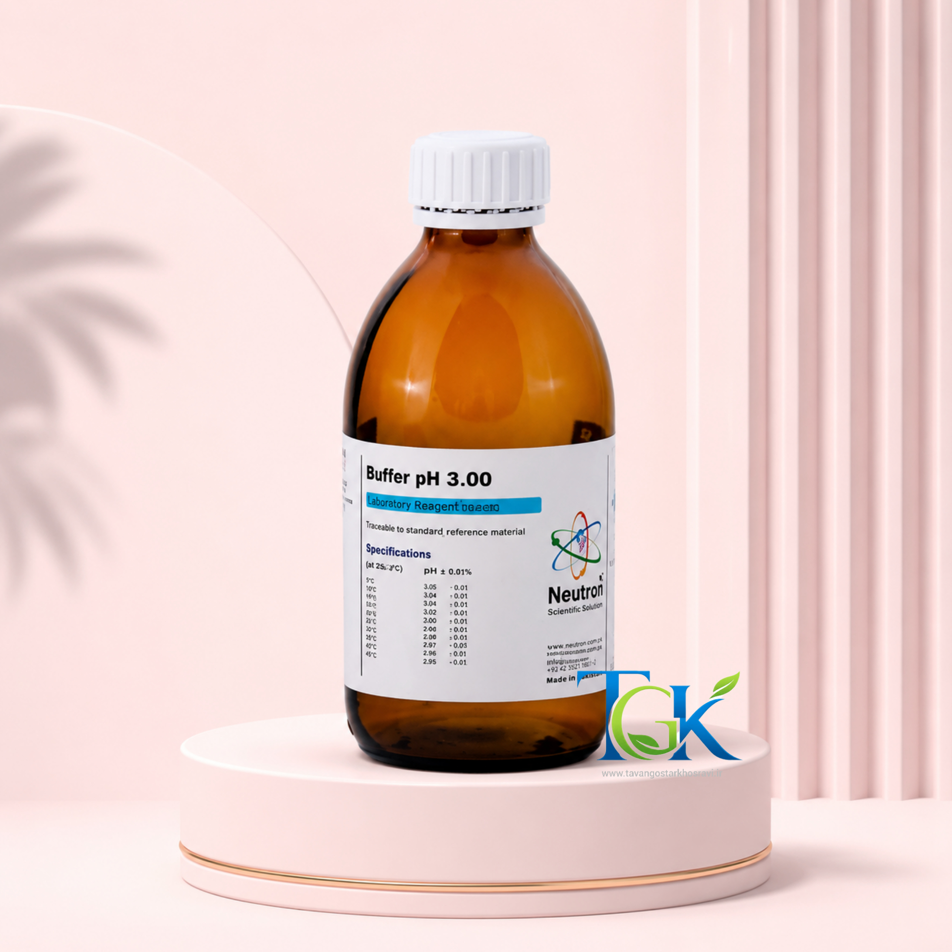 بافر PH ۳ گرید standard برند نوترون حجم ۲۵۰ سی سی
