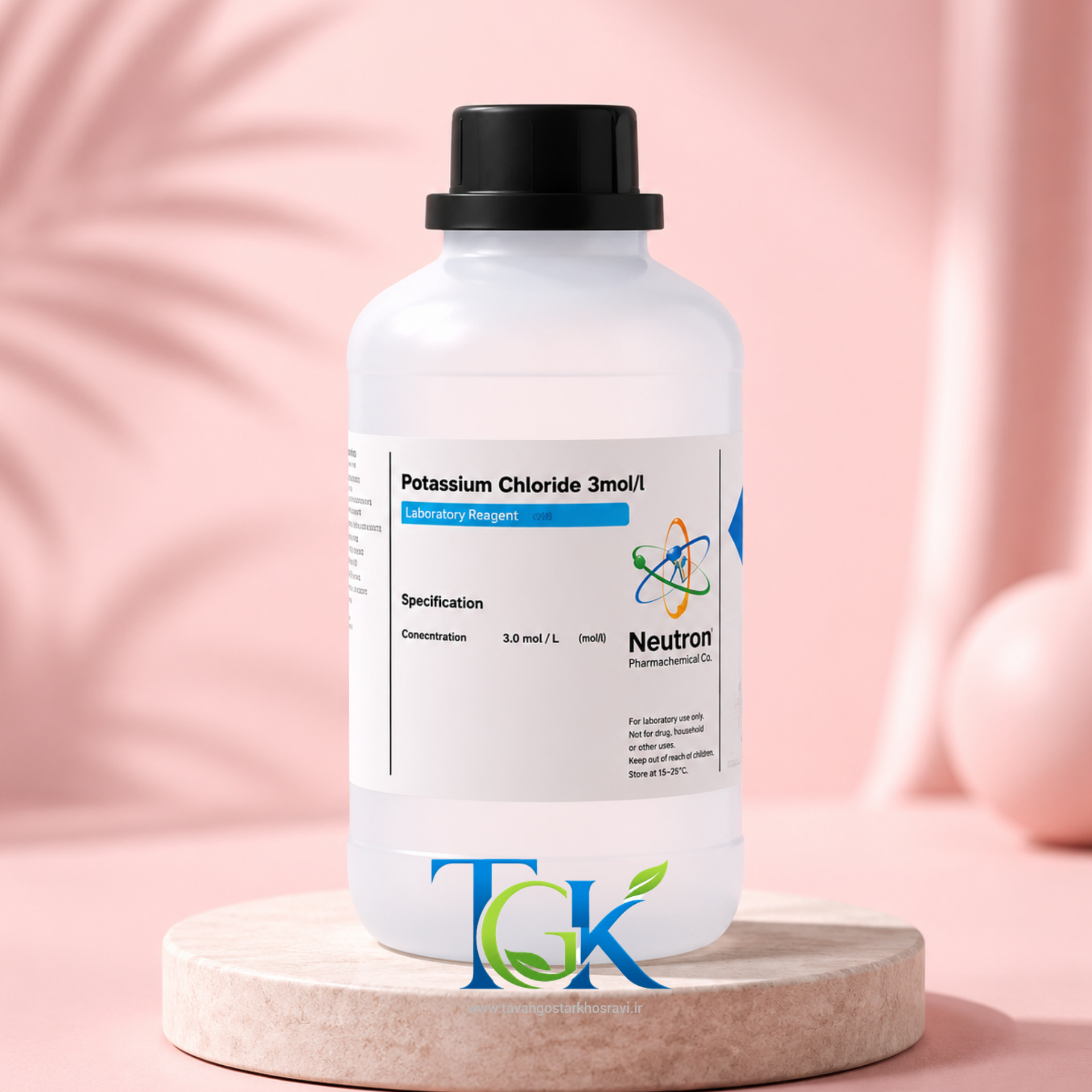 پتاسیم کلراید سه مولار گرید PH electrolyte solution برند نوترون حجم ۲۵۰ml