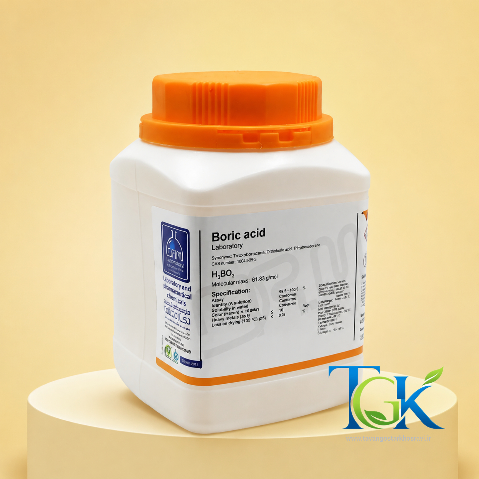 اسید بوریک Laboratory برند دکتر مجللی